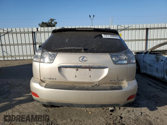 2004 Lexus RX 330 with VIN JTJHA31U540028236, listed as a Copart auction lot 77710994 with Not Provided miles and Salvage Title. Bid and sale history available at carsss.com. Image 6.