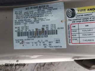 2008 Ford Fusion SEL with VIN 3FAHP08128R101909, listed as a IAAI auction lot 41568253 with 121,382 mi miles. Bid and sale history available at carsss.com. Image 9.