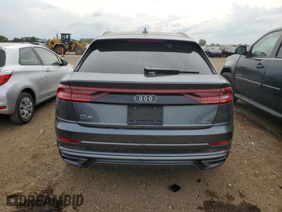 2023 Audi Q8 Premium Plus with VIN WA1EVBF12PD035302, listed as a Copart auction lot 64756094 with 8,615 mi miles and Salvage title. Bid and sale history available at DreamBid. Image 6.