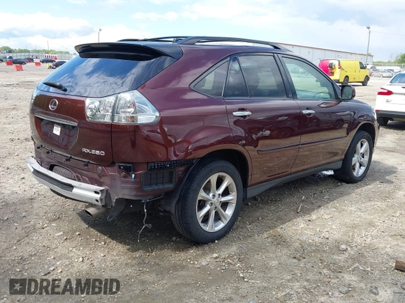 2008 Lexus RX 350 with VIN JTJGK31U089851277, listed as a IAAI auction lot 42008879 with 265,540 mi miles and . Bid and sale history available at DreamBid. Image 4.