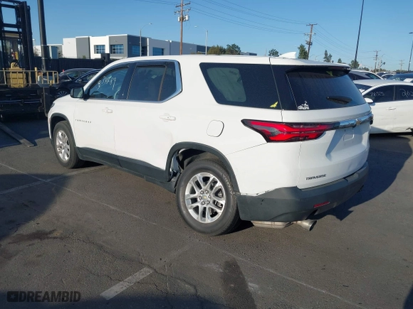 2022 Chevrolet Traverse LS with VIN 1GNERFKW4NJ104127, listed as a IAAI auction lot 41634489 with 47,538 mi miles. Bid and sale history available at carsss.com. Image 3.