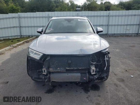 2020 Audi Q5 Premium Plus with VIN WA1BNAFYXL2051344, listed as a Copart auction lot 70340064 with 60,985 mi miles and Salvage Title. Bid and sale history available at carsss.com. Image 5.