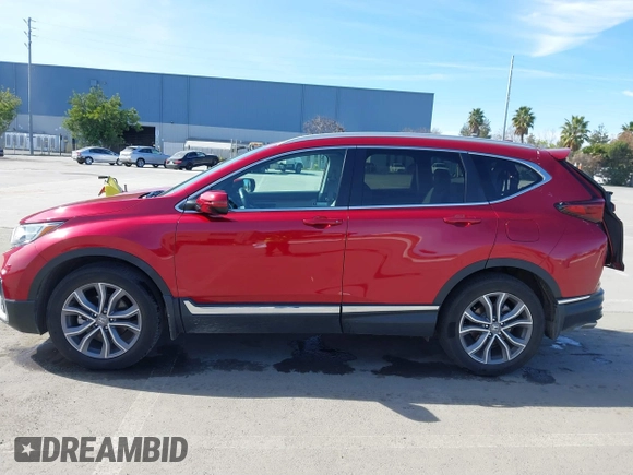 2022 Honda CR-V Touring with VIN 7FARW2H95NE036087, listed as a IAAI auction lot 41652693 with 20,694 mi miles. Bid and sale history available at carsss.com. Image 14.