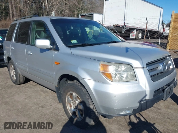 2007 Honda Pilot EX-L with VIN 2HKYF18667H528655, listed as a IAAI auction lot 41902313 with 183,504 mi miles and . Bid and sale history available at DreamBid. Image 1.