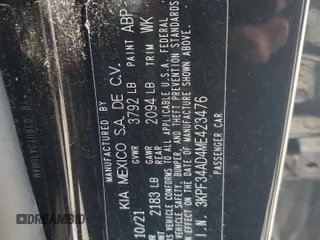 2021 Kia Forte GT-Line z VIN 3KPF34AD4ME423476, wystawiony jako Copart lot #59037255 z przebiegiem 49 331 mil mil oraz Szkoda całkowita • Salvage title. Historia ofert i sprzedaży dostępna na DreamBid. Obrazek 12.