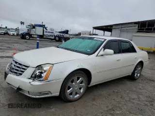 2011 Cadillac DTS with VIN 1G6KA5E63BU150750, listed as a Copart auction lot 43568135 with 100,117 mi miles and Salvage Title. Bid and sale history available at DreamBid. Image 1.