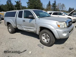 2005 Toyota Tacoma with VIN 5TEUU42N45Z032236, listed as a Copart auction lot 54265815 with 143,015 mi miles and Salvage Title. Bid and sale history available at DreamBid. Image 4.