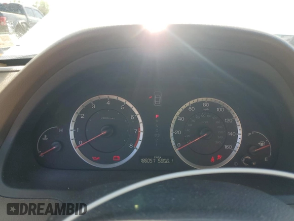 2009 Honda Accord LX-P with VIN 1HGCP26489A026899, listed as a Copart auction lot 52345195 with 186,057 mi miles and Salvage Title. Bid and sale history available at DreamBid. Image 9.