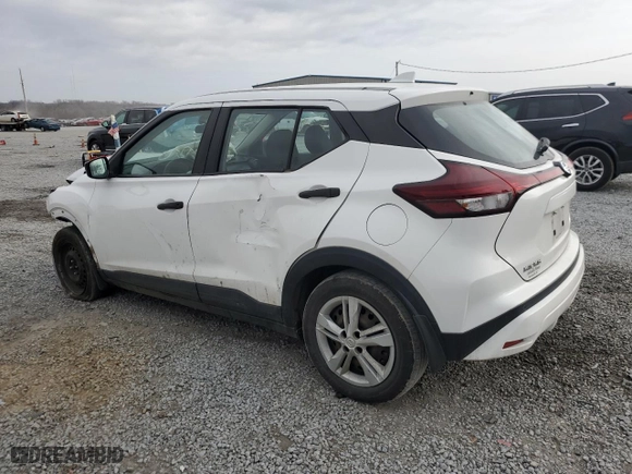 2021 Nissan Kicks S with VIN 3N1CP5BVXML467713, listed as a Copart auction lot 43392705 with 86,107 mi miles and Salvage Title. Bid and sale history available at carsss.com. Image 2.