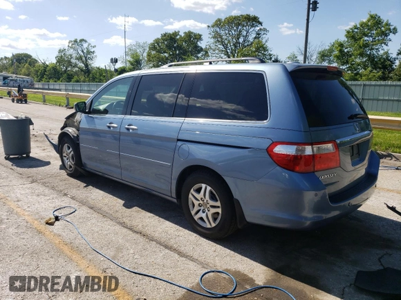 2006 Honda Odyssey Touring z VIN 5FNRL388X6B009356, wystawiony jako Copart lot #55991335 z przebiegiem 101 816 mil mil oraz Szkoda całkowita • Salvage title. Historia ofert i sprzedaży dostępna na DreamBid. Obrazek 2.
