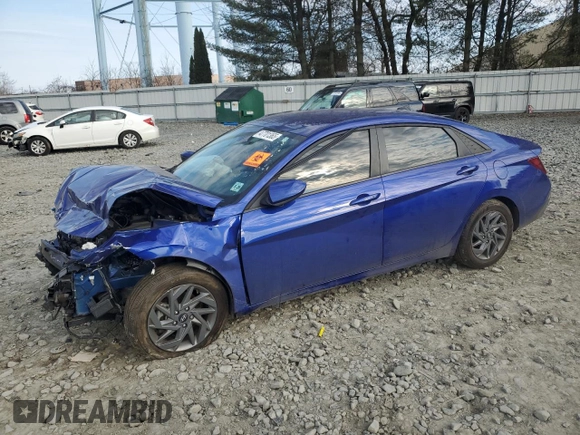 2024 Hyundai Elantra SEL with VIN KMHLM4DG4RU710620, listed as a Copart auction lot 47701365 with 19,745 mi miles and Salvage Title. Bid and sale history available at carsss.com. Image 1.