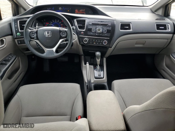 2013 Honda Civic Sdn LX with VIN 2HGFB2F56DH599198, listed as a Copart auction lot 51255195 with 122,112 mi miles and Salvage Title. Bid and sale history available at carsss.com. Image 8.