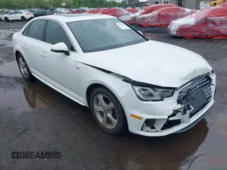 2019 Audi A4 Premium z VIN WAUDNAF44KN019219, wystawiony jako IAAI lot #42197461 z przebiegiem 58 159 mil mil oraz . Historia ofert i sprzedaży dostępna na DreamBid. Obrazek 1.