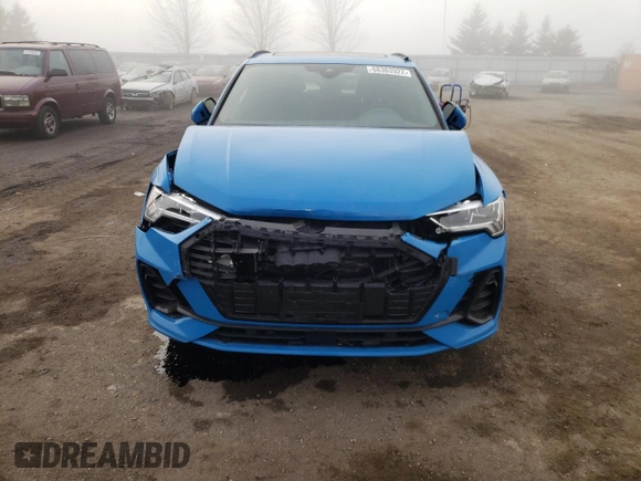 2020 Audi Q3 S line Prestige with VIN WA1FECF35L1004827, listed as a Copart auction lot 68363922 with 34,959 mi miles. Bid and sale history available at carsss.com. Image 5.