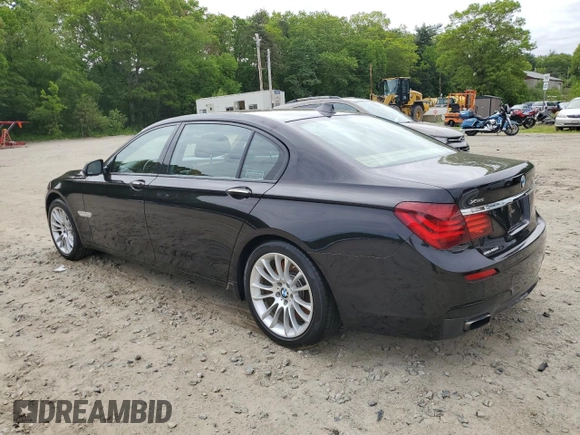 2015 BMW 7 Series 750Li xDrive with VIN WBAYF8C54FD653940, listed as a Copart auction lot 55762915 with 89,037 mi miles and Clean title. Bid and sale history available at DreamBid. Image 2.