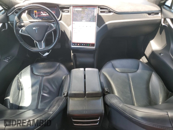 2014 Tesla Model S 60 with VIN 5YJSA1H19EFP58677, listed as a Copart auction lot 61446345 with 150,152 mi miles and Salvage title. Bid and sale history available at DreamBid. Image 8.