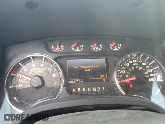 2013 Ford F-150 XL with VIN 1FTFW1EF5DKD04673, listed as a Copart auction lot 60316705 with 308,347 mi miles and Salvage title. Bid and sale history available at DreamBid. Image 9.