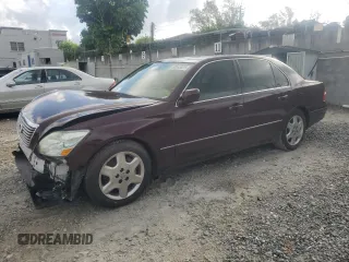 2004 Lexus LS 430 z VIN JTHBN36F940129236, wystawiony jako Copart lot #58543025 z przebiegiem 124 590 mil mil oraz Szkoda całkowita • Salvage title. Historia ofert i sprzedaży dostępna na DreamBid. Obrazek 1.