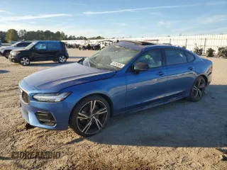 2020 Volvo S90 R-Design with VIN LVYA22MT2LP157001, listed as a Copart auction lot 80285064 with 107,583 mi miles and Salvage Title. Bid and sale history available at carsss.com. Image 1.