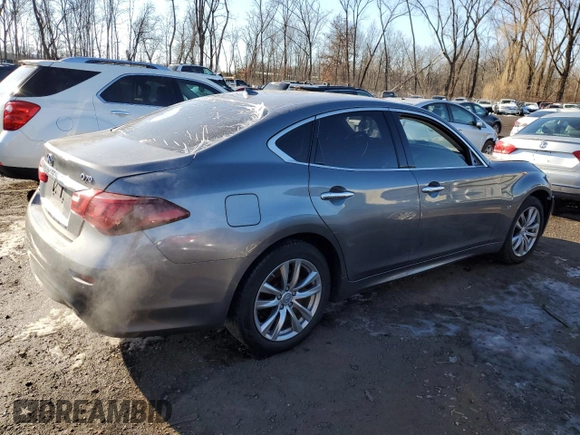 2018 Infiniti Q70 Luxe with VIN JN1BY1AR4JM220498, listed as a Copart auction lot 42338465 with 125,727 mi miles and Salvage title. Bid and sale history available at DreamBid. Image 3.