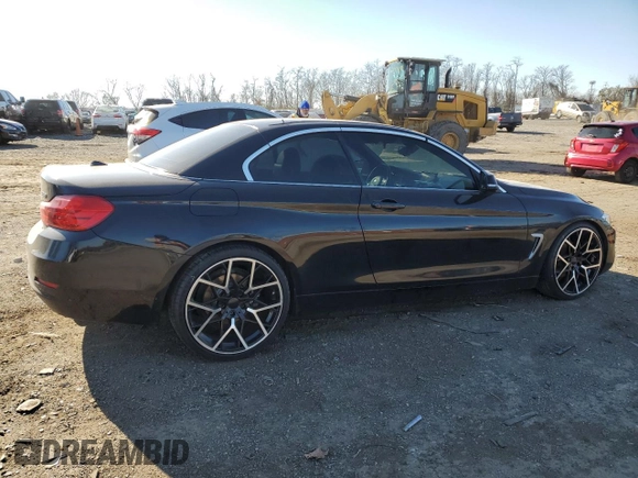 2015 BMW 4 Series 428i with VIN WBA3V7C56FP772739, listed as a Copart auction lot 82468624 with 50,320 mi miles and Salvage Title. Bid and sale history available at carsss.com. Image 3.