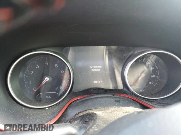 2018 Jeep Compass Trailhawk with VIN 3C4NJDDB0JT458339, listed as a Copart auction lot 58834155 with 103,811 mi miles and Salvage title. Bid and sale history available at DreamBid. Image 9.