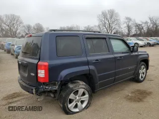 2013 Jeep Patriot Latitude with VIN 1C4NJPFA2DD238409, listed as a Copart auction lot 43657345 with 136,183 mi miles and Salvage Title. Bid and sale history available at carsss.com. Image 3.