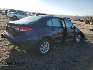 2025 Toyota Corolla LE with VIN 5YFB4MDE7SP255764, listed as a Copart auction lot 46732785 with 0 mi miles and Salvage Title. Bid and sale history available at carsss.com. Image 3.