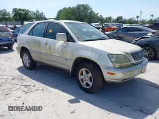 2002 Lexus RX 300 with VIN JTJGF10U920120014, listed as a IAAI auction lot 42120963 with 1 mi miles. Bid and sale history available at carsss.com. Image 1.