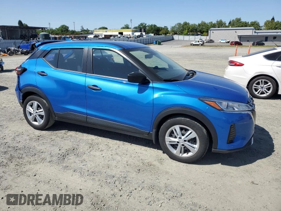 2023 Nissan Kicks S with VIN 3N1CP5BVXPL471071, listed as a Copart auction lot 52956155 with 40,505 mi miles and Salvage Title. Bid and sale history available at DreamBid. Image 4.