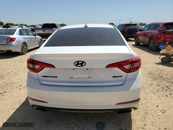 2016 Hyundai Sonata 2.4L Sport with VIN 5NPE34AF1GH292617, listed as a Copart auction lot 52533555 with 104,999 mi miles and Salvage Title. Bid and sale history available at carsss.com. Image 6.