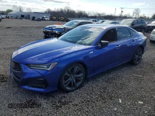 2021 Acura TLX w/A-Spec Package with VIN 19UUB6F56MA005965, listed as a Copart auction lot 51121865 with 42,428 mi miles and Salvage Title. Bid and sale history available at carsss.com. Image 1.