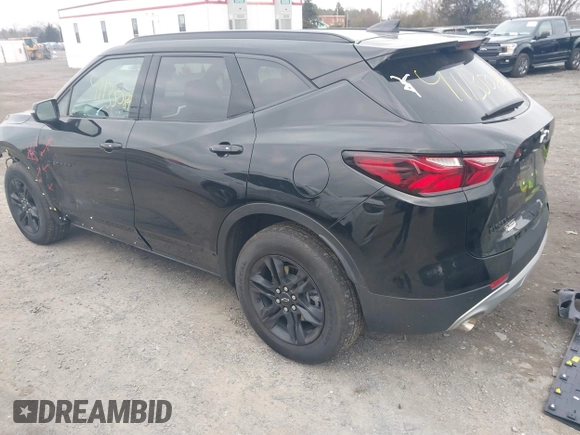 2022 Chevrolet Blazer LT with VIN 3GNKBJRS5NS231299, listed as a IAAI auction lot 41135089 with 54,443 mi miles and . Bid and sale history available at DreamBid. Image 3.