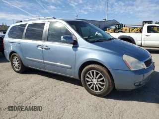 2011 Kia Sedona EX with VIN KNDMH4C79B6377419, listed as a Copart auction lot 46674335 with 159,436 mi miles and Salvage Title. Bid and sale history available at carsss.com. Image 4.