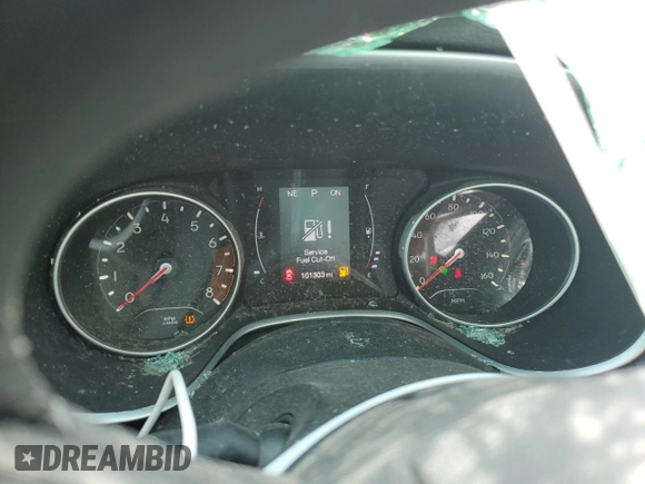 2019 Jeep Compass Sport with VIN 3C4NJCAB1KT847992, listed as a Copart auction lot 54329705 with 101,303 mi miles and Salvage title. Bid and sale history available at DreamBid. Image 9.