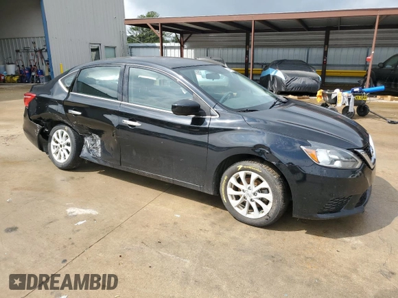 2019 Nissan Sentra SV with VIN 3N1AB7AP7KL627077, listed as a Copart auction lot 53844145 with 103,295 mi miles and Salvage Title. Bid and sale history available at DreamBid. Image 4.