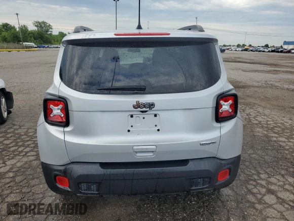 2020 Jeep Renegade Latitude with VIN ZACNJABB1LPL44066, listed as a Copart auction lot 63074885 with 84,594 mi miles and Non repairable. Bid and sale history available at DreamBid. Image 6.