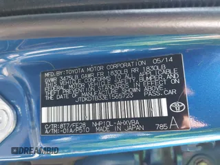2014 Toyota Prius One with VIN JTDKDTB33E1565723, listed as a IAAI auction lot 42070826 with 145,811 mi miles and . Bid and sale history available at DreamBid. Image 9.