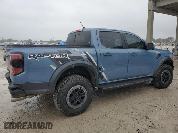 2024 Ford Ranger Raptor with VIN 1FTER4LR9RLE47810, listed as a Copart auction lot 89245225 with 769 mi miles and Salvage Title. Bid and sale history available at carsss.com. Image 3.