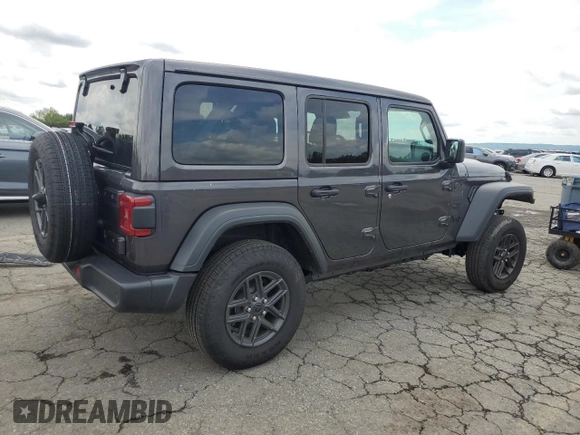 2025 Jeep Wrangler Sport S with VIN 1C4PJXDN0SW521570, listed as a Copart auction lot 60039565 with 3,083 mi miles and Salvage title. Bid and sale history available at DreamBid. Image 3.