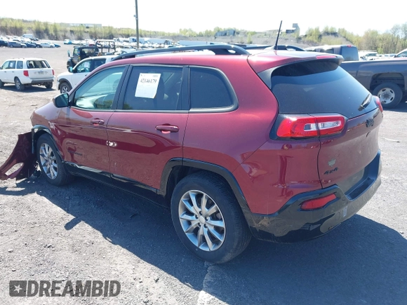 2018 Jeep Cherokee Latitude Tech Connect with VIN 1C4PJMCB9JD602518, listed as a IAAI auction lot 42146179 with 23,902 mi miles. Bid and sale history available at carsss.com. Image 3.