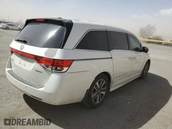 2015 Honda Odyssey Touring Elite with VIN 5FNRL5H99FB006842, listed as a Copart auction lot 47009875 with 111,067 mi miles and Non Repairable. Bid and sale history available at DreamBid. Image 3.