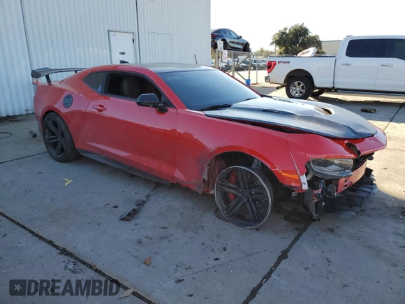 2018 Chevrolet Camaro ZL1 with VIN 1G1FJ1R63J0180928, listed as a Copart auction lot 44573285 with 36,835 mi miles and Salvage Title. Bid and sale history available at DreamBid. Image 4.