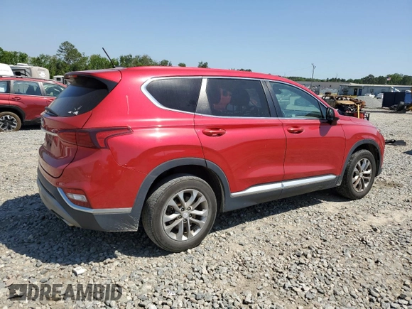 2020 Hyundai Santa Fe SE with VIN 5NMS23AD2LH191690, listed as a Copart auction lot 53846625 with 214,438 mi miles and Salvage title. Bid and sale history available at DreamBid. Image 3.