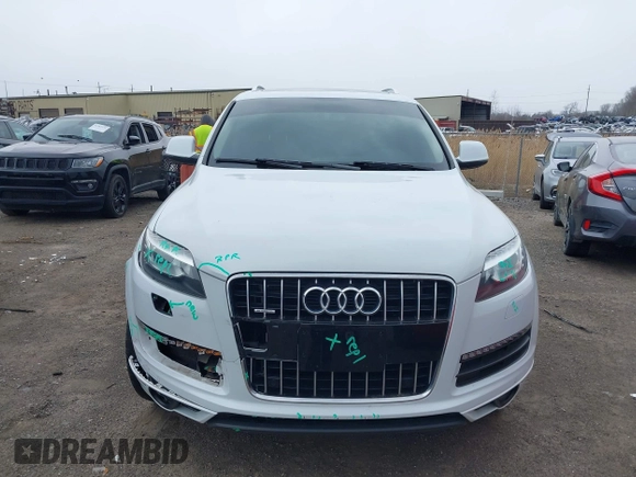 2015 Audi Q7 Premium Plus with VIN WA1LGAFE7FD030822, listed as a IAAI auction lot 41957888 with 116,476 mi miles and . Bid and sale history available at DreamBid. Image 12.