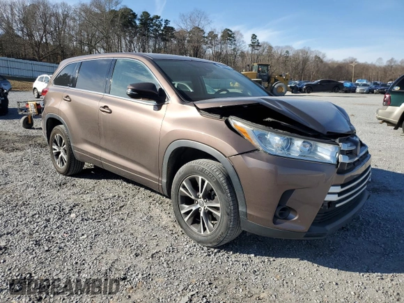 2018 Toyota Highlander LE with VIN 5TDZZRFH6JS288376, listed as a Copart auction lot 43353975 with 93,706 mi miles and Non repairable. Bid and sale history available at DreamBid. Image 4.