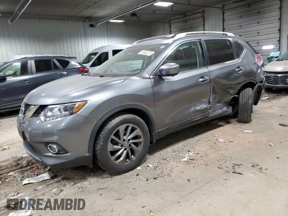 2016 Nissan Rogue SL with VIN 5N1AT2MV8GC733169, listed as a Copart auction lot 54680275 with 123,252 mi miles and Non Repairable. Bid and sale history available at DreamBid. Image 1.