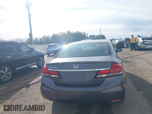2015 Honda Civic Sedan LX with VIN 19XFB2F5XFE087411, listed as a IAAI auction lot 41741266 with 83,259 mi miles. Bid and sale history available at carsss.com. Image 16.