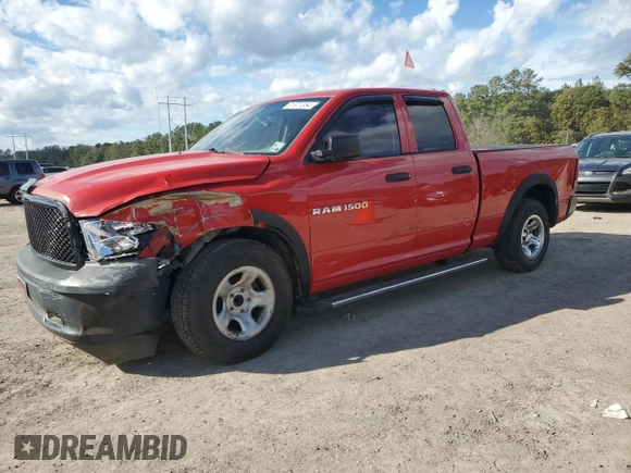 2012 Ram 1500 ST with VIN 1C6RD6FP4CS232216, listed as a Copart auction lot 81971354 with 158,499 mi miles and Salvage title. Bid and sale history available at DreamBid. Image 1.