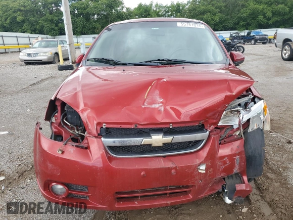 2011 Chevrolet Aveo 2LT with VIN KL1TG5DE5BB120676, listed as a Copart auction lot 55781815 with Not provided miles and Salvage title. Bid and sale history available at DreamBid. Image 5.